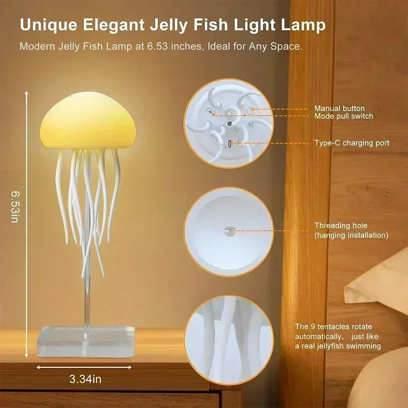 Upgraded Silent Jellyfish Lamp with Dancing Legs