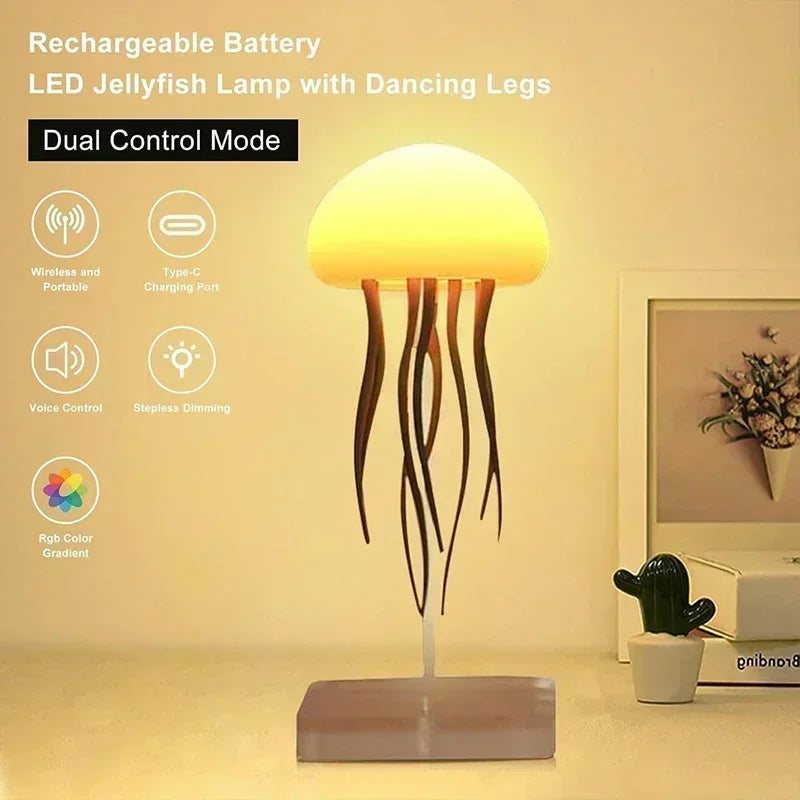 Upgraded Silent Jellyfish Lamp with Dancing Legs